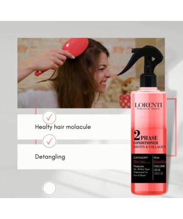  Lorenti LORENTI TOKYO & SEOUL 2Phase Hair Conditioner 400ml Milk Therapy | Hair Cure | Spray Treatment | Detangling Spray Lead for Normal to Dry Hair | Conditioner Two - Buy Online on GoSupps.com