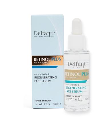 Delfanti Milano RETINOL PLUS with VITAMIN C Concentrated Regenerating Face Serum Made in Italy