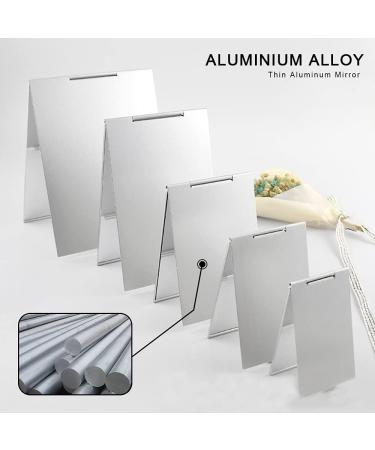 LELE LIFE 2Pack Ultra-Slim Portable Folding Mirror | Aluminum Shell | Travel Makeup Mirror | Vanity Mirror 6.7 x 5.1in | Easy to Carry & Desktop Folding Mirror - Buy Online on GoSupps.com
