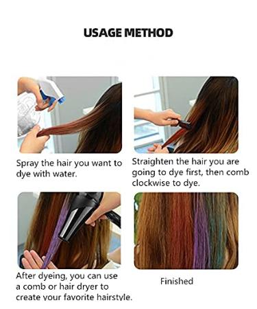 Warm Girl Hair Chalk Comb - 6 Colors Washable Temporary Hair Color for DIY Cosplay & Parties | Perfect Gift for Christmas Halloween & Birthdays - Buy Online on GoSupps.com