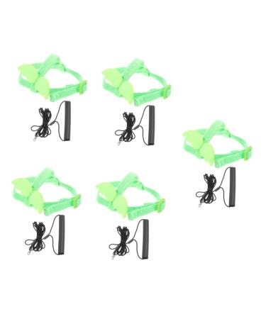 Beavorty 5 Sets Bird Leash Suspend Conure Harness Lizard Outdoor Birds Harness Leash Car Supplies 12X6X1.3CMx5pcs Greenx5pcs