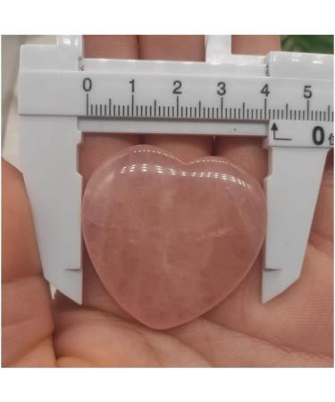 for 1pcs 40 * 40mm Rose Quartz Heart Shaped Stone Natural Crystal Stone Mineral Specimen - Buy Online on GoSupps.com