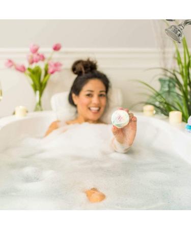 Bubble Bath Bomb Scoop Sundae for Women & Kids - Handmade with Shea Butter & Apricot Kernel Oil - Perfect Gift for Her, Birthday, Valentine's Day (Periwinkle Dream) - Buy Online on GoSupps.com