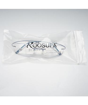 Ultra Light Titanium Frameless Reading Glasses for Men & Women - Koosufa Anti-Fatigue Visual Aid | Strength 1.0 to 4.0 - Perfect for Workplace - Buy Online on GoSupps.com