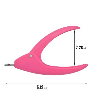 Dr.nail Acrylic Nail Clipper - Professional False Nails Cutter and Trimmer - Pink - Buy Online on GoSupps.com