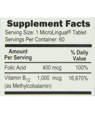 Superior Source No Shot Vitamin B12 Methylcobalamin (1000 mcg) with Folic Acid - 60 Quick Dissolve Sublingual Tablets | Energy Boost, Heart Health, Metabolism Support | Non-GMO - Buy Online on GoSupps.com