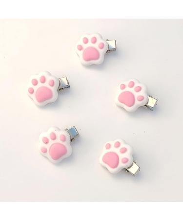 xbiez Chic Hair Clip Mini Cat Paw Shape Hairpin for Ponytail Bangs Dopamine Look Style Hairpins for Teenagers Children 1 pair - Buy Online on GoSupps.com