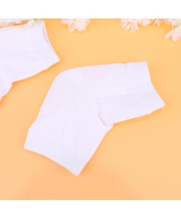 minkissy 4 Pairs Rough Calluses Socks Feet Repair Socks Heel Protector Socks Heel Sleeves Protectors Heel Socks Heel Moisturizing Socks Men and Women Anti Cracked Feet Ankle Socks White - Buy Online on GoSupps.com