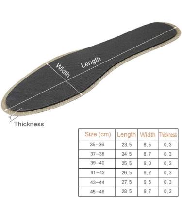 Shop Leather Insoles for Comfort - Breathable Shock Absorber Inserts for Men & Women | 23.5cm US Women Size 4.5-5.5 - Buy Online on GoSupps.com