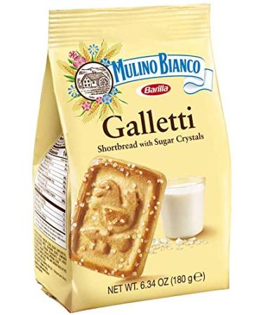 Mulino Bianco Galletti Shortbread Biscuits With Sugar Crystals - 6.34 oz, 3 Count (Pack of 3) - Buy Online on GoSupps.com