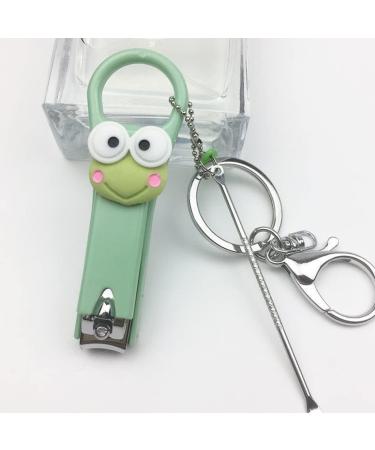 Sioppkik Nail Clipper Set - 2 Piece Sharp Nailzwickers for Women Girls & Children - Ergonomic Fingernail Clippers in Green & Pink - Buy Online on GoSupps.com