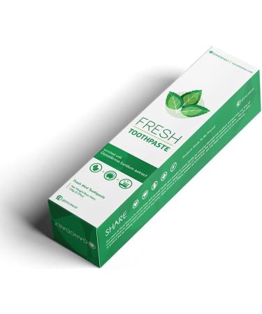 Gano Excel Fresh Mint Toothpaste with Ganoderma Lucidum Fluoride-Free Natural Herbal Toothpaste Fresh Breath Healthy Gums 150 g Tube - Buy Online on GoSupps.com