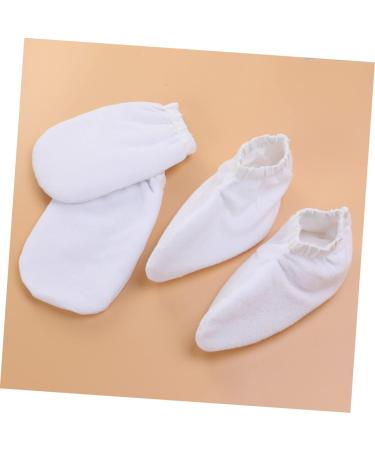 2paires Paraffine Blanche ponge Housse pour Bain Mains Isolants Thermiques pour Soins Spa - Buy Online on GoSupps.com
