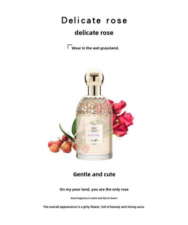 Women's Perfume Flower fruit fragrance Fresh natural lasting Eau de Toilette (Large Delicate rose) 3.4 Fl Oz (Pack of 1) Delicate rose - Buy Online on GoSupps.com