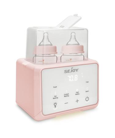 Bottle Warmer for Baby 6 in 1 breastmilk Formula Milk Warmer Baby Food Heating Baby Milk Warmer Pink