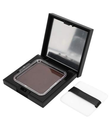 Waterproof Sweat Proof Hair Shadow Powder with Mirror and Puff 3 Colors Available Portable Hair Line Shadow Powder for Women Men Party 12g (Dark Brown)
