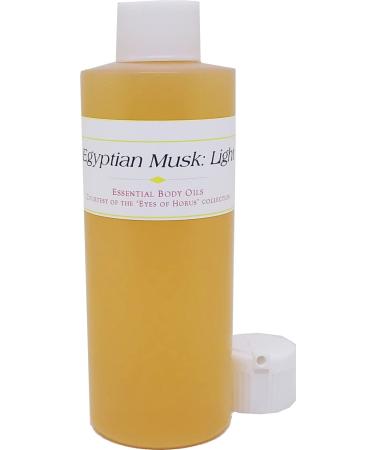 Egyptian Musk: Light Scented Body Oil Fragrance Flip Cap - Gold - 4 oz. - ID#34138 4 Fl Oz (Pack of 1)