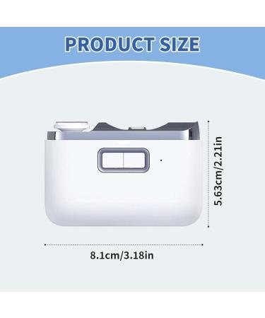 Leogony Electric Nail Clippers for Adults 2 in 1 Automatic Nail Clipper Electric Nail Cutter with Led Light (White) - Buy Online on GoSupps.com