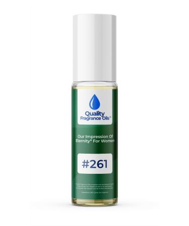 Quality Fragrance Oils' Impression #261 Inspired by Eternity for Women (10ml Roll On) Eternity for Women Impression #261 0.34 Fl Oz (Pack of 1)
