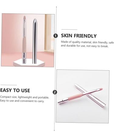 FRCOLOR Lip Brush with Lid Lipstick Brush Lipstick Gloss Makeup Brush Lip Makeup Brush Lip Gloss Applicator Travel Makeup Brush Foundation Makeup Lip Foundation Applicator Pink 10.4x1cm Pink - Buy Online on GoSupps.com