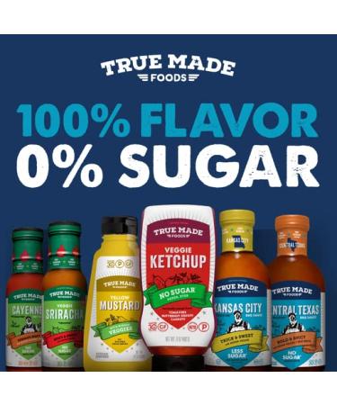 True Made Foods No Sugar Added Ketchup 17oz 2 Pack - Whole 30, Keto, Vegan Friendly - Buy Online on GoSupps.com