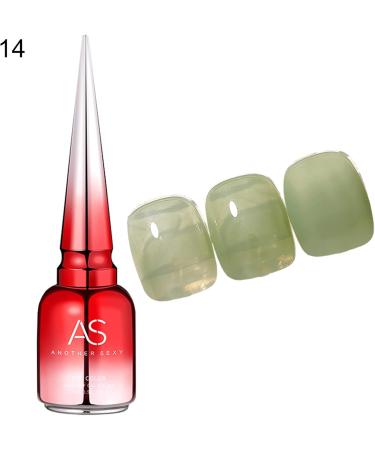 YOXIER Nail Jelly Polish Bright Translucent Jelly Polish Varnish UV Gel 15ml Delicate 14 - Buy Online on GoSupps.com