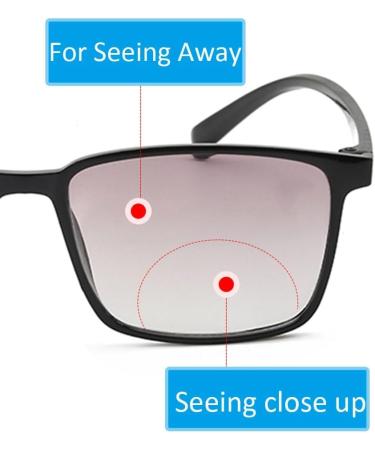 Photochromic Bifocal Reading Glasses - UV Protection for Men & Women Reduce Eye Strain - 1.5x Black - Buy Online on GoSupps.com