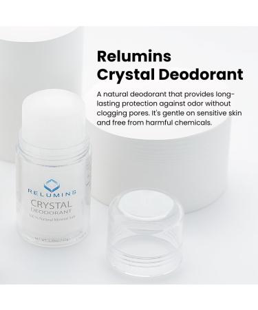 Relumins Crystal Deodorant Potassium Alum Natural Mineral Salt Roll-On Non-Staining and Scent-free Natural Deodorant with 24-Hour Odor Protection 5.3 oz x 3 Bottles - Buy Online on GoSupps.com