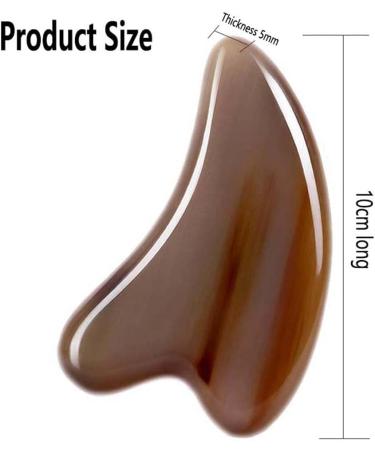 Gua Sha Facial Tool - Trigger Point Massager for Physical Therapy & Spa | Smooth Edges for Face Neck & Body Acupuncture - Buy Online on GoSupps.com
