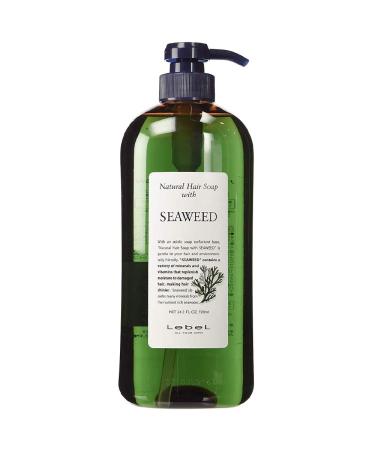 Lebel Natural Hair Soap With - Seaweed - 720ml (Green Tea Set)