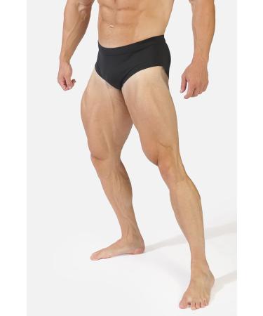 Jed North Men's Classic Bodybuilding Posing Trunks - Midnight Black Competition Suit Shorts for International Shipping - Buy Online on GoSupps.com