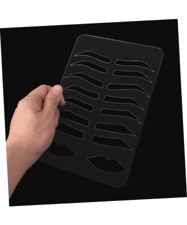 FRCOLOR Eyebrow Stencil Plate Eyebrow Drawing Mold Eyebrow Shape Practicing Mold Acrylic Practice Skin 1 count (Pack of 1) Transparent - Buy Online on GoSupps.com