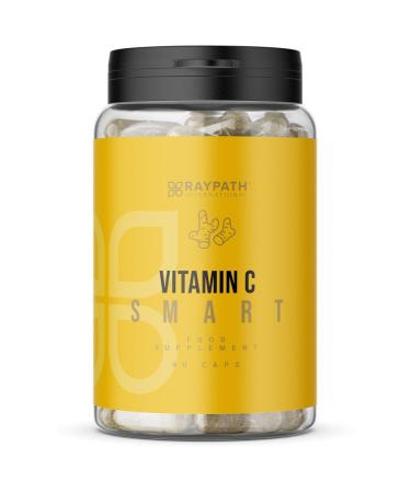 RAYPATH INTERNATIONAL Vitamin C Smart Supplement | Rosehip Extract with Ginger & Turmeric | Natural Plant-Based Formula | 60 Capsules