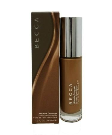 BECCA Ultimate Coverage 24 Hour Foundation  CLOVE 6W1  1.0 FL.OZ / 30 ml  deep bronze with warm undertones