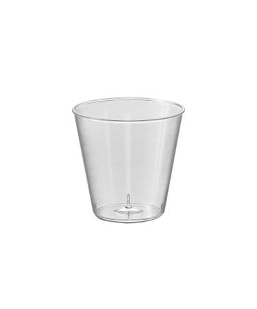 Kaya Plastic Shot Glasses - 1 oz. | Clear | Round | 50 Pcs.