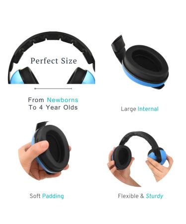 Kiki Babies Baby Noise Canceling Headphones with Baby Wipes Dispenser and Travel Bag - Premium Infant Ear Muffs for Concerts, Outdoors, Airplane - Comfortable Design - Buy Online on GoSupps.com