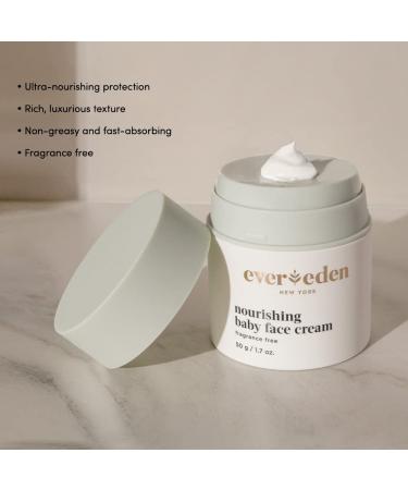 Evereden Nourishing Baby Face Cream 1.7 oz | Clean & Natural | Non-toxic, Fragrance-Free, Plant-based | Organic Ingredients - Buy Online on GoSupps.com