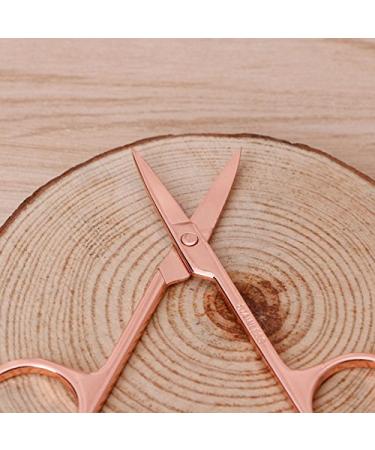 Thobu Stainless Steel Makeup Eyebrow Hair Eyelash Remover Trimmer Scissors Cutter Rose Gold - Precision Beauty Tool - Buy Online on GoSupps.com