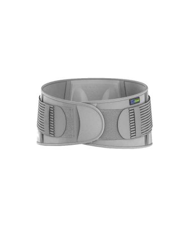 Daily Back Support Brace - Adjustable High Density Foam for Acute & Chronic Pain | S/M Size - Grey Color - Buy Online on GoSupps.com