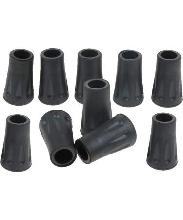 10x Black Rubber Cane Crutches 12mm - Buy Online on GoSupps.com