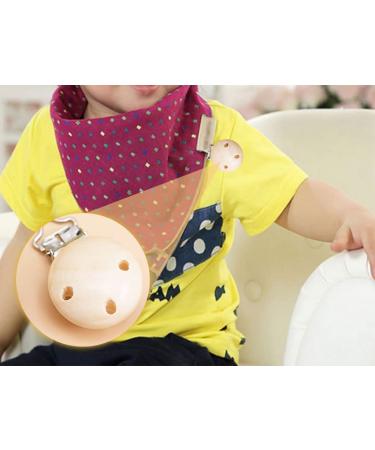 Hitopin 10 Pieces Pacifier Clips Set - Wooden Clip Holders for DIY Crafts & Accessories | Pacifier Chains & Closures - Buy Online on GoSupps.com