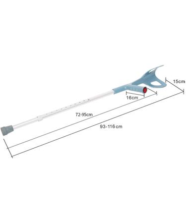 Adjustable Crutches Soft Grip Comfort Walking Stick with Handle Height Adjustable Lightweight Mobility Aid for Men and Women 1 Pair Selfless dedication - Buy Online on GoSupps.com