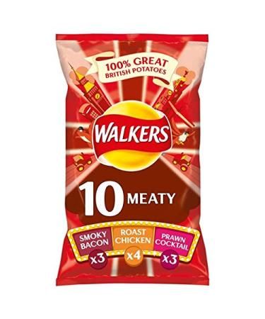 Walkers Walkers Crisps - Meaty Variety (12x25g) - Pack of 2