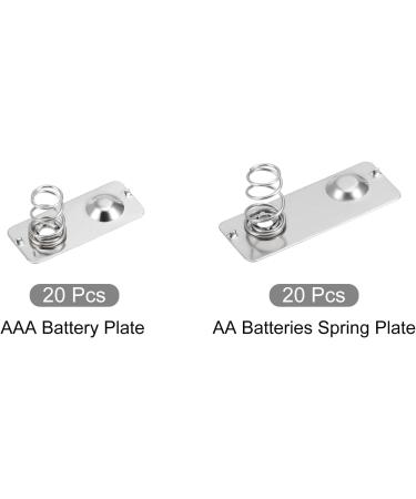 MECCANIXITY 20 Pcs AA & AAA Battery Plates - Positive to Negative Spring Contact - International Shipping Available - Buy Online on GoSupps.com