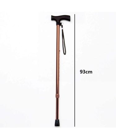 Crutches Retractable Old Man's Stick Solid Wood Handle Anti-Skid Walking aid Crutches Beautiful Scenery Bathing in Sunlight Metallic - Buy Online on GoSupps.com