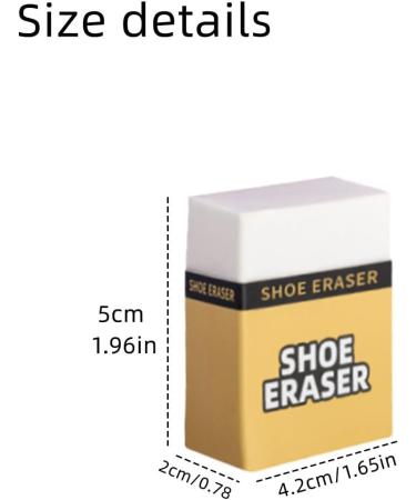 JOCXZI 1 x sneaker eraser white magic eraser sponge dirt eraser leather shoes eraser dirt eraser eraser sponge cleans thoroughly eraser sponge wonder sponge 13.7*11.7cm - Buy Online on GoSupps.com