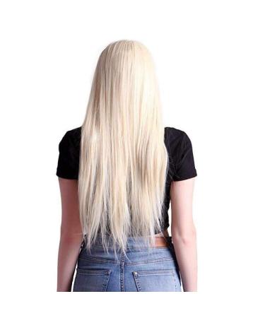 Buy Long Straight Hair Wig for Women - Fashionable Chemical Fiber Cosplay Wigs in Europe & America | Dark Brown & White Options - Buy Online on GoSupps.com
