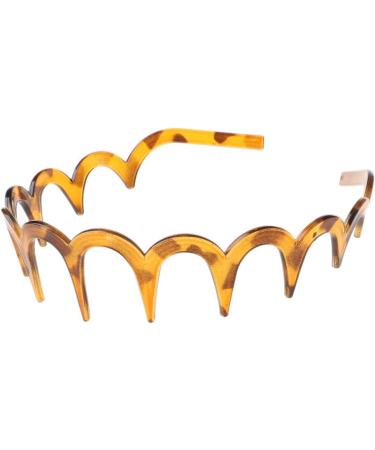 HDHUAD Women Girls Zigzag Headband - Non-Slip Plastic Resin Hairband for All-Day Comfort - Buy Online on GoSupps.com