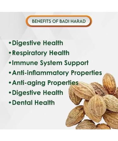 Badi Harad Whole and Powder | Peeli Harad | Aralu | Inknut | Haritaki | Kadukkai - Harar - Terminalia Chebula - Karakkaya (whole 250 g) - Buy Online on GoSupps.com