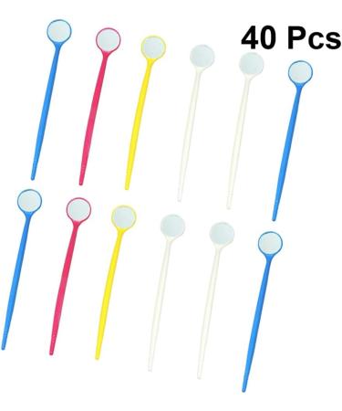 Supvox 40pcs Dental Disposable Mirrors - Plastic Mouth Mirrors for Effective Oral Tooth Examination - International Shipping Available - Buy Online on GoSupps.com